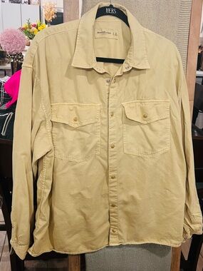 Abercrombie & Fitch Beige Button-Down Shirt